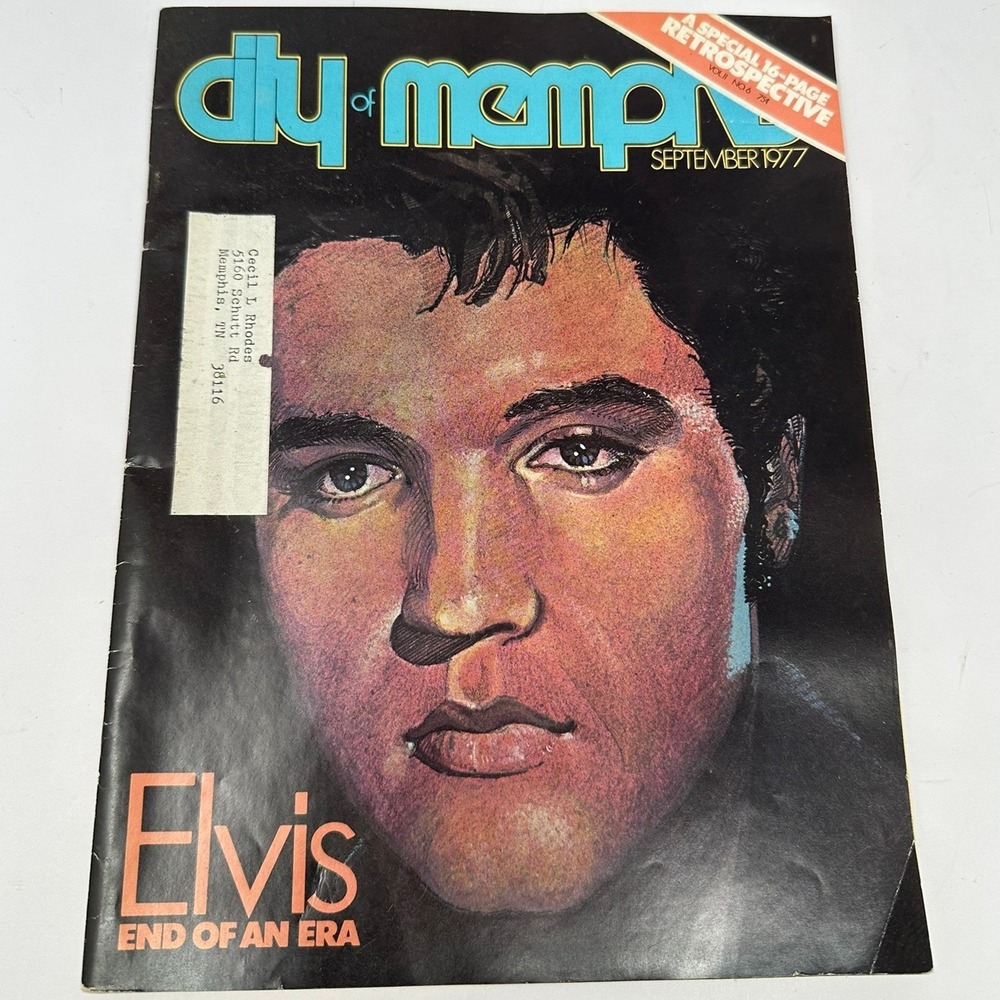 1977 City of Memphis Magazine Elvis End of an Era Retrospective September B9
